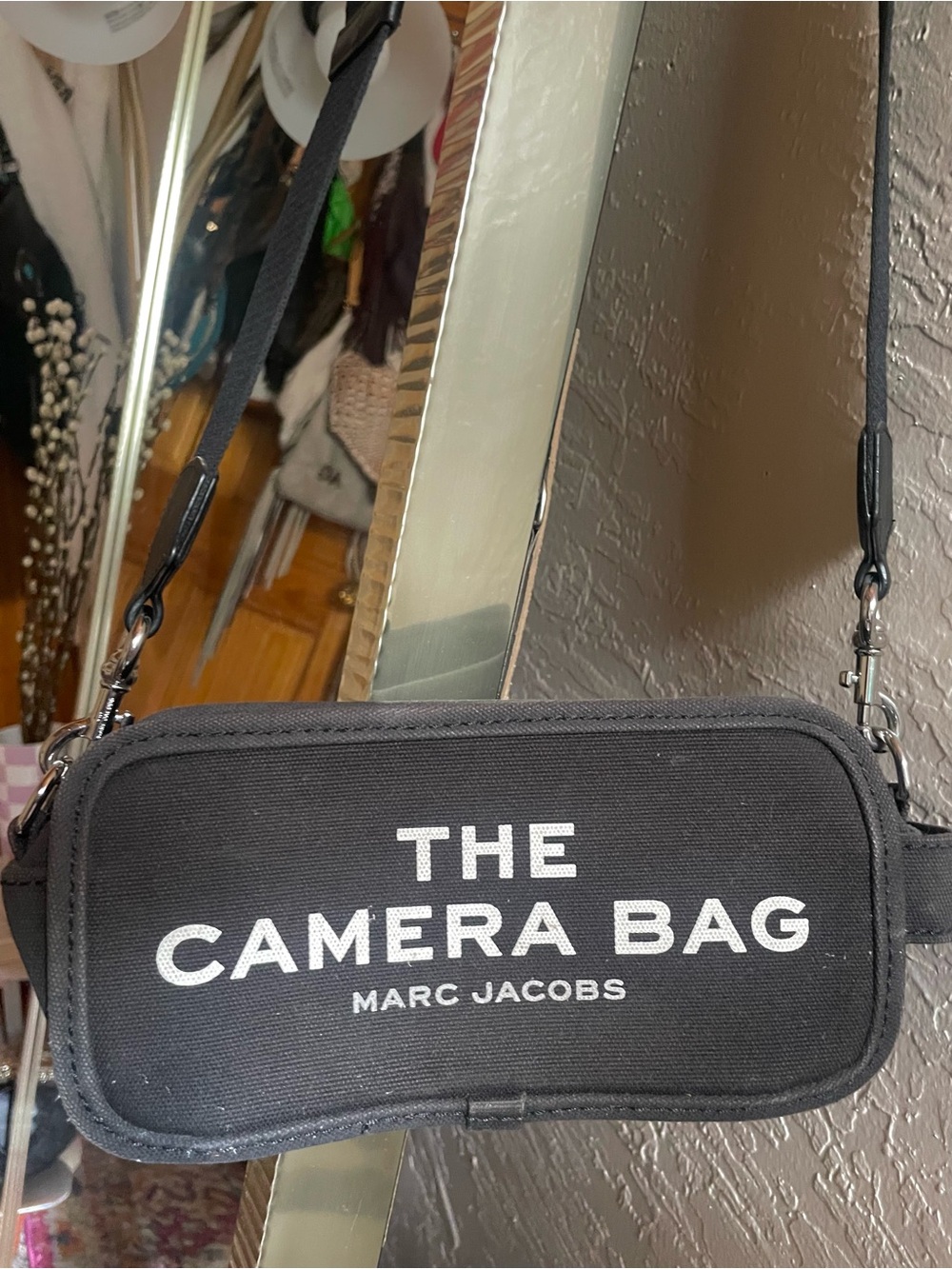 Marc Jacobs The Camera Bag - Black with White Logo